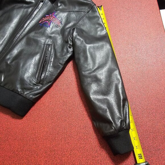 VTG Tony Nowak Country Star Hollywood Leather Jacket L Western Rockabilly Retro - Picture 8 of 12